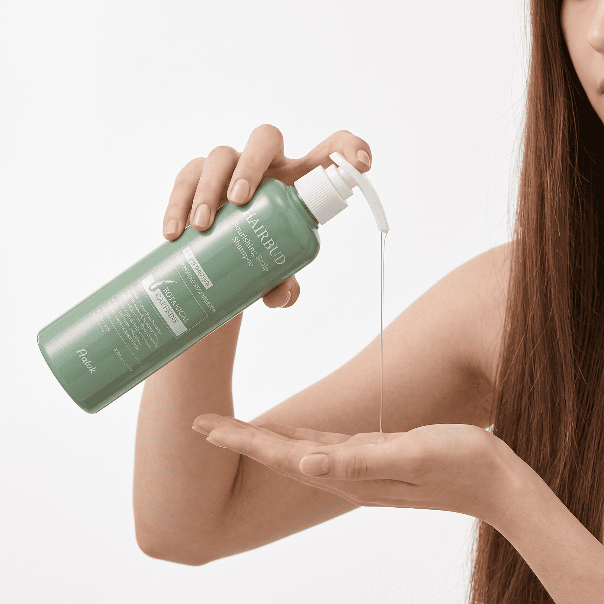 Шампунь бессульфатный для роста и объема волос 300ml AALOK HAIRBUD NOURISHING SCALP SHAMPOO